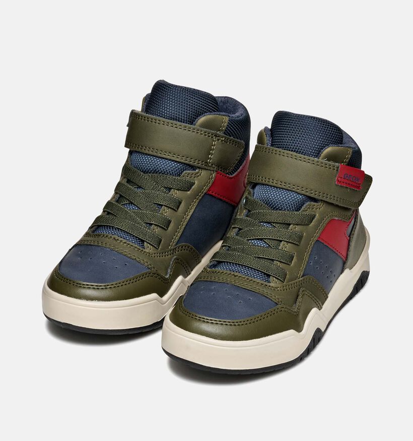 Geox Perth Chaussures hautes en Vert pour garçons (360361) - pour semelles orthopédiques