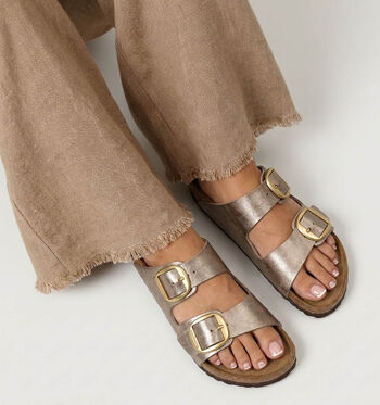 Birkenstock Arizona Slippers Graceful Pearl White/Graceful Taupe
