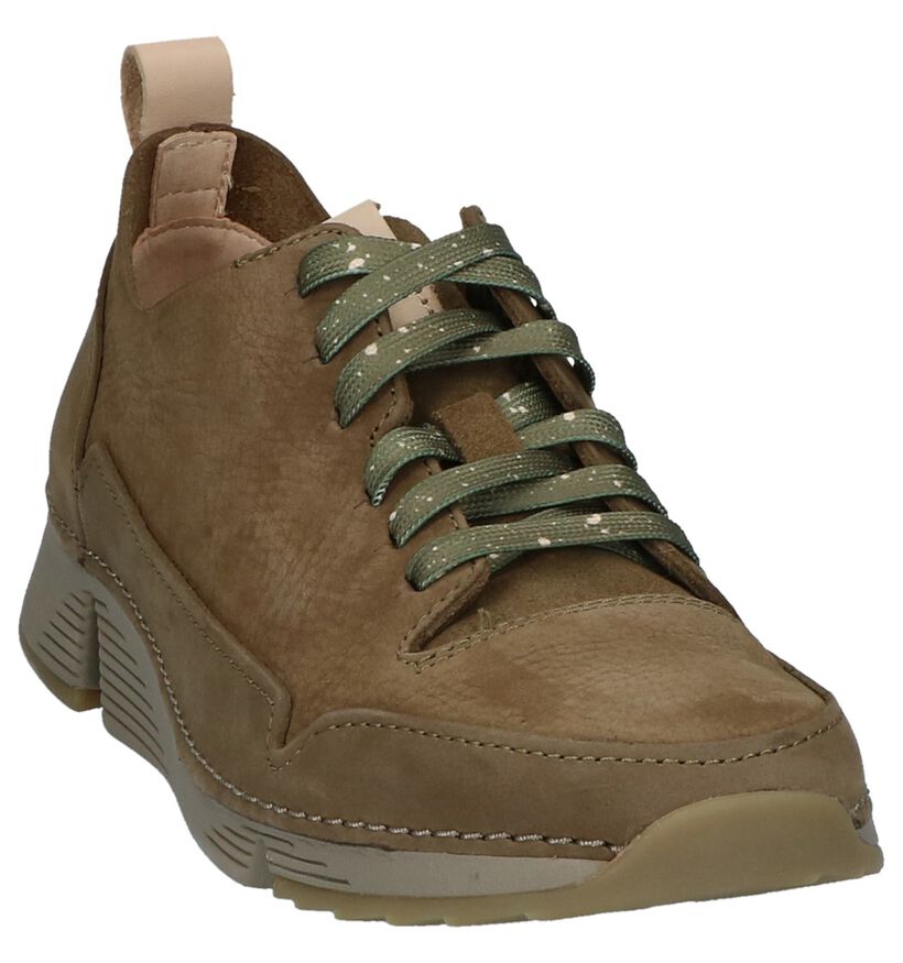 Roze Veterschoenen Clarks Tri Spark in nubuck (241588)