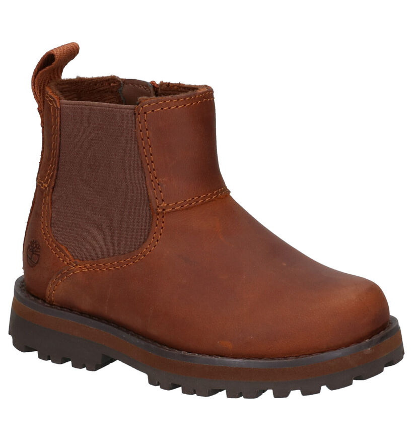 Timberland Courma Kid Chelsea Bottines en Marron pour garçons (313039) - pour semelles orthopédiques