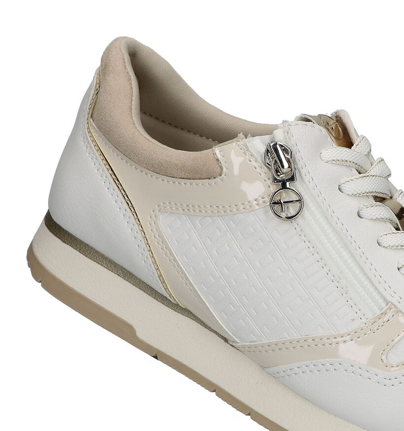 Tamaris Ecru Sneakers voor dames (320514) - geschikt voor steunzolen