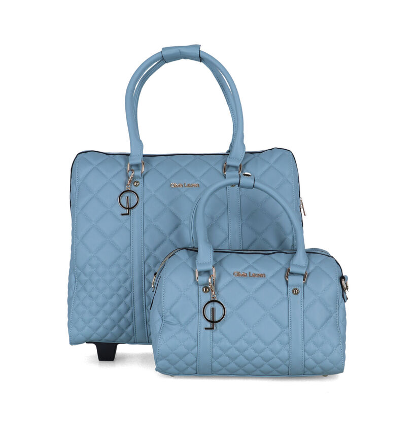 Olivia Lauren Bleu Sky Sac à roulettes en Bleu en simili cuir (333982)