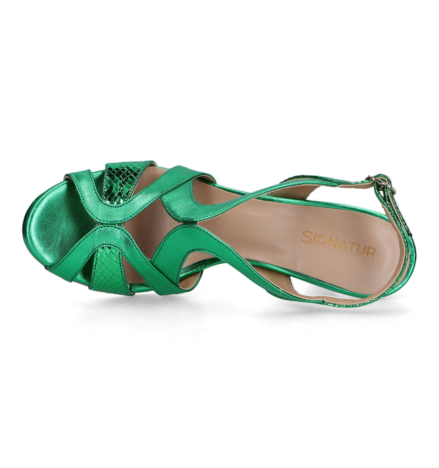 Signatur Groene Sandalen Dames Sandalen Online op TORFS.BE
