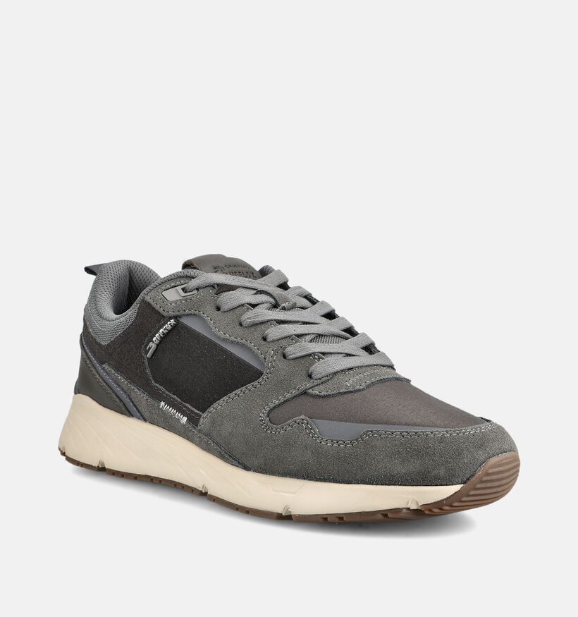 Bufflox Leffe Chaussures plates en Gris fonc&eacute; pour hommes (379788) - pour semelles orthop&eacute;diques
