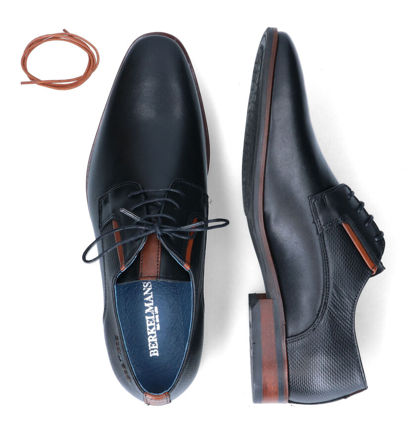 Berkelmans Sameiro Chaussures habillées en Noir pour hommes (320957) - pour semelles orthopédiques