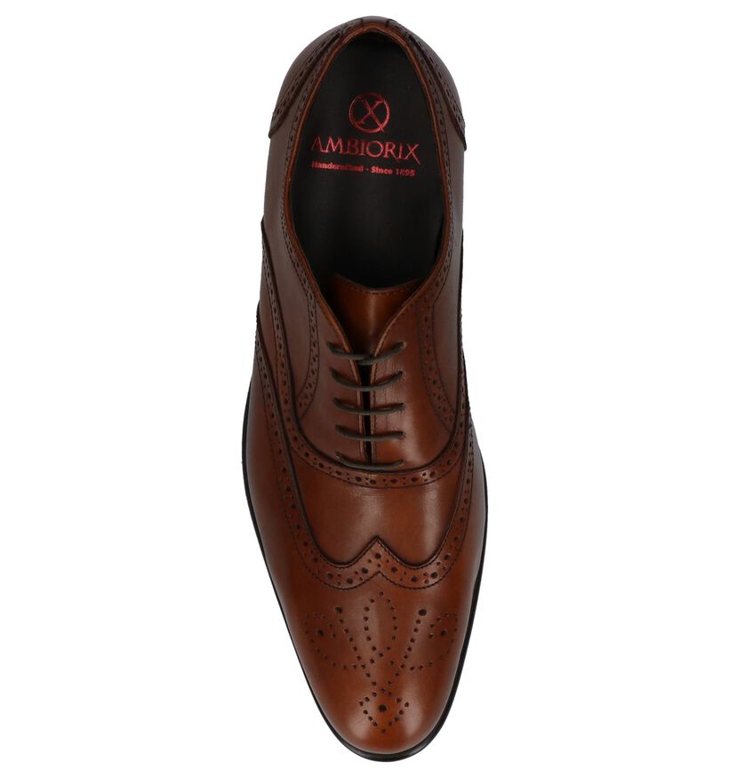 Ambiorix Chaussures habillées en Cognac en cuir (219836)