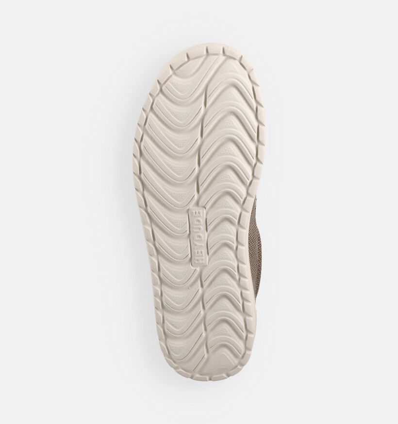 HEYDUDE Mikka Braided Chaussures &agrave; enfiler en Vert kaki pour hommes (370080) - pour semelles orthop&eacute;diques