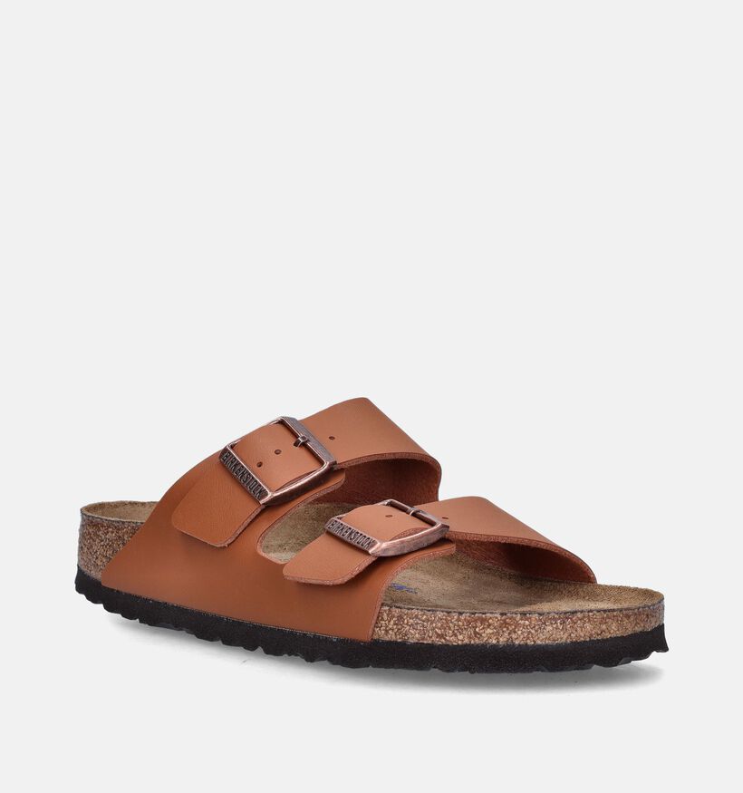 Birkenstock Arizona Soft Cognac Slippers voor dames (350913)