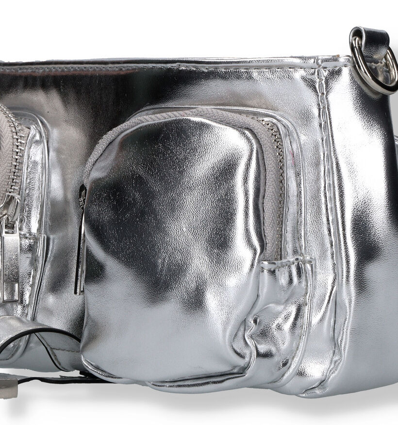 J.M Factory Zilveren Crossbody Tas voor dames (334602)