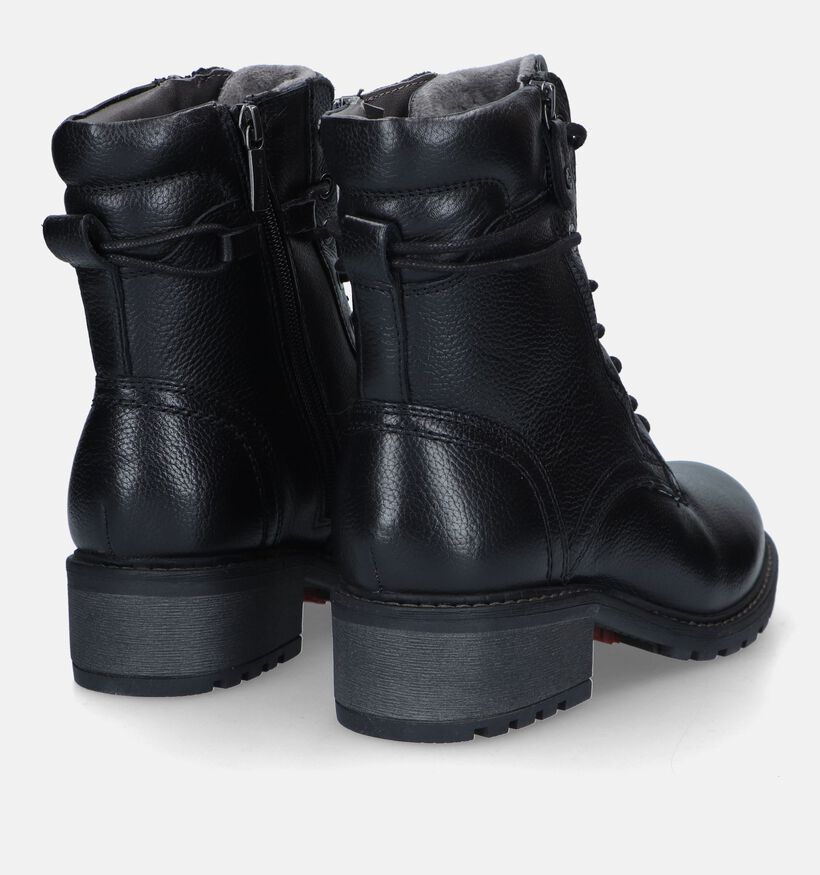 Tamaris Comfort Zwarte Biker boots voor dames (329340) - geschikt voor steunzolen