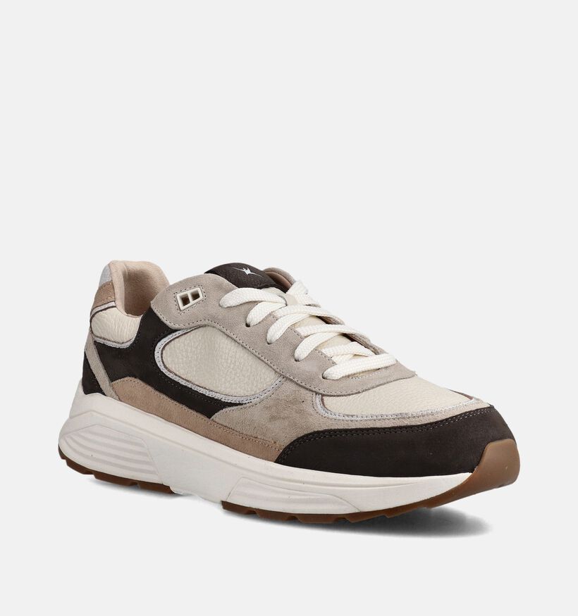 Xsensible Manhattan Lichtbeige Sneakers voor heren (373619) - geschikt voor steunzolen