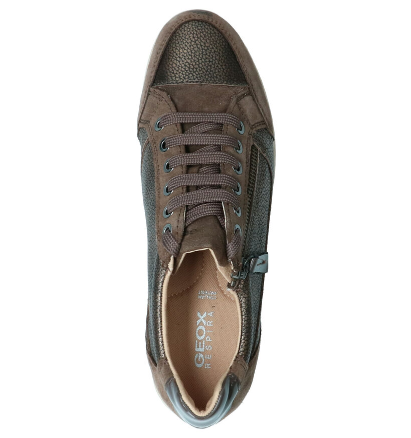 Geox Chaussures à lacets en Marron en cuir (263613)