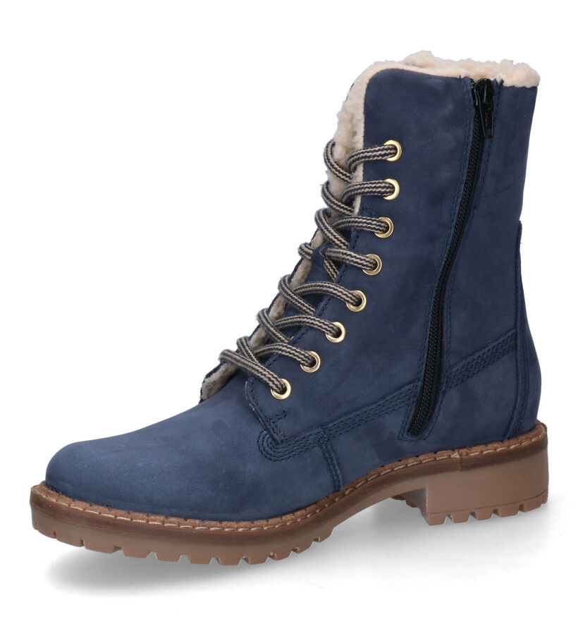 Signatur Blauwe Boots in nubuck (298634)