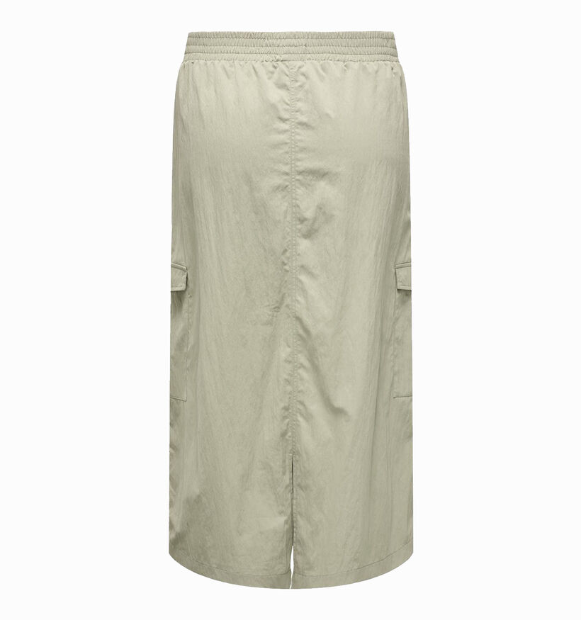 ONLY Carmakoma Nicola Kaki Lange cargo rok voor dames (342923)