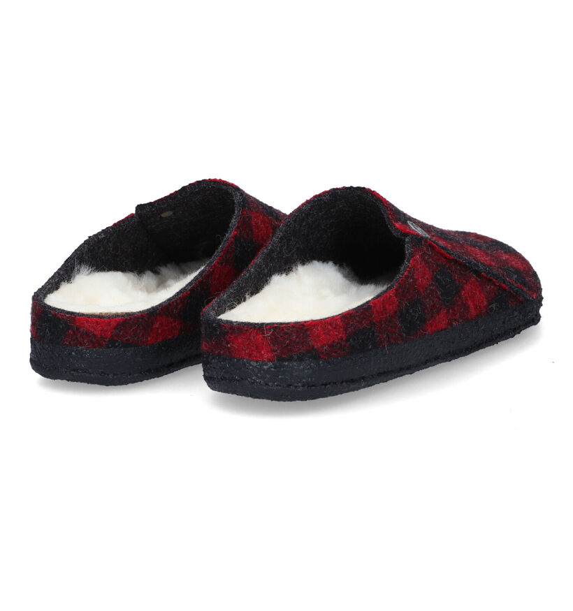 Birkenstock Zermatt Pantoufles en Rouge pour femmes (313711)