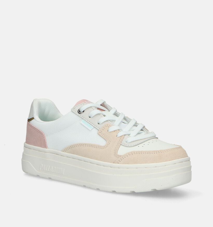 Palladium Pallasphalt Lo Witte Sneakers voor dames (336491) - geschikt voor steunzolen