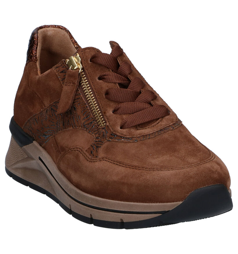 Gabor OptiFit Chaussures à lacets en Brun en nubuck (297378)