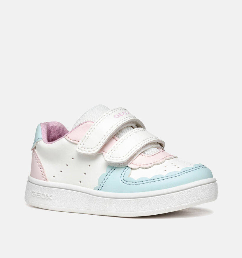 Geox Eclyper Witte Sneakers voor meisjes (356401) - geschikt voor steunzolen