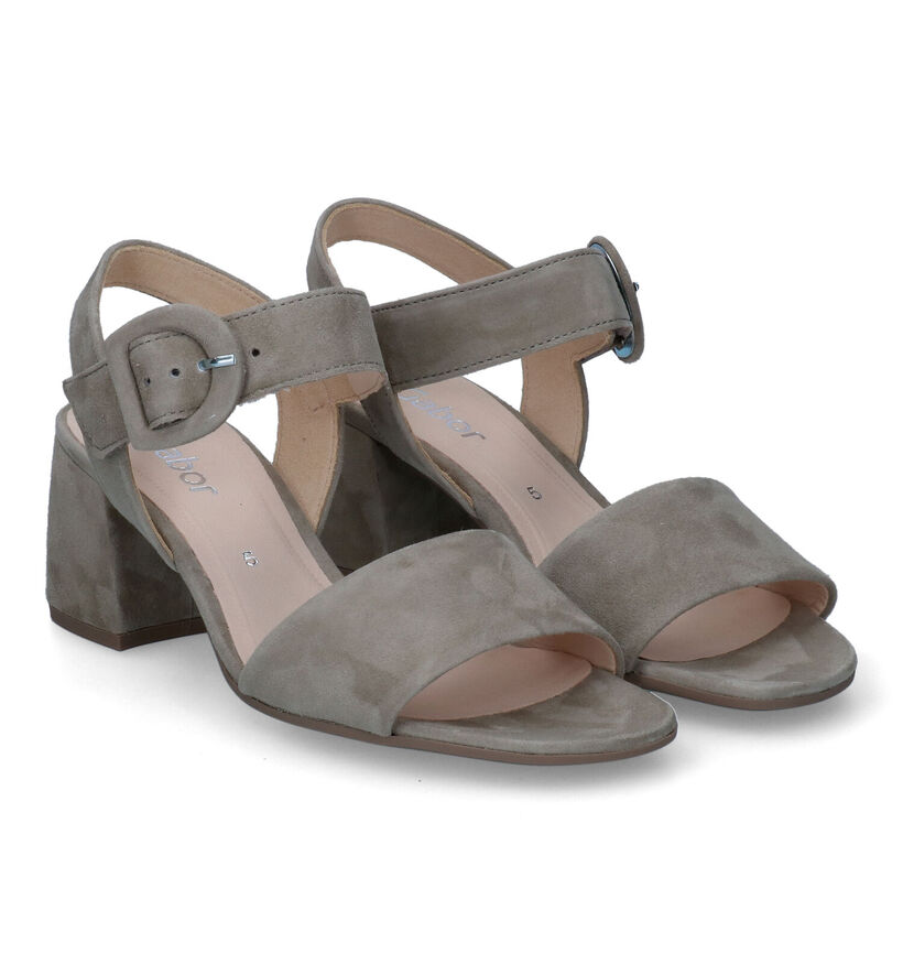 Gabor Best Fitting Kaki Sandalen voor dames (306206)