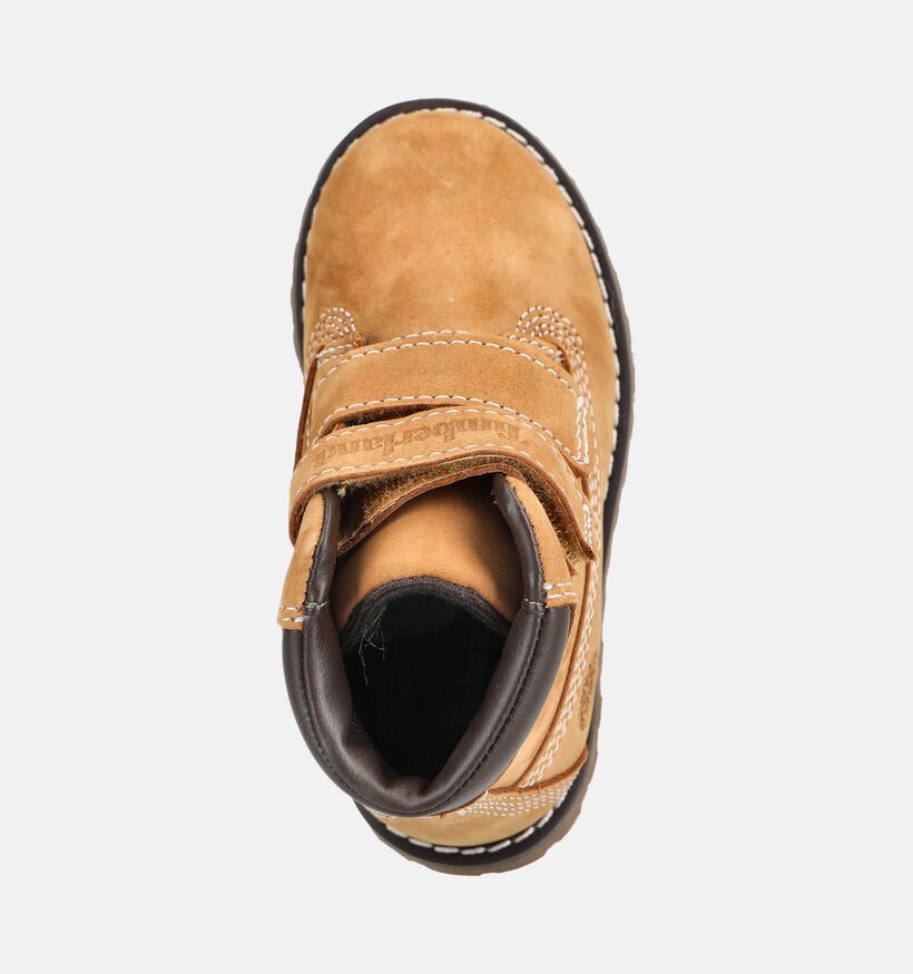 Timberland Pokey Pine Baskets montantes en Cognac pour gar&ccedil;ons (377385)