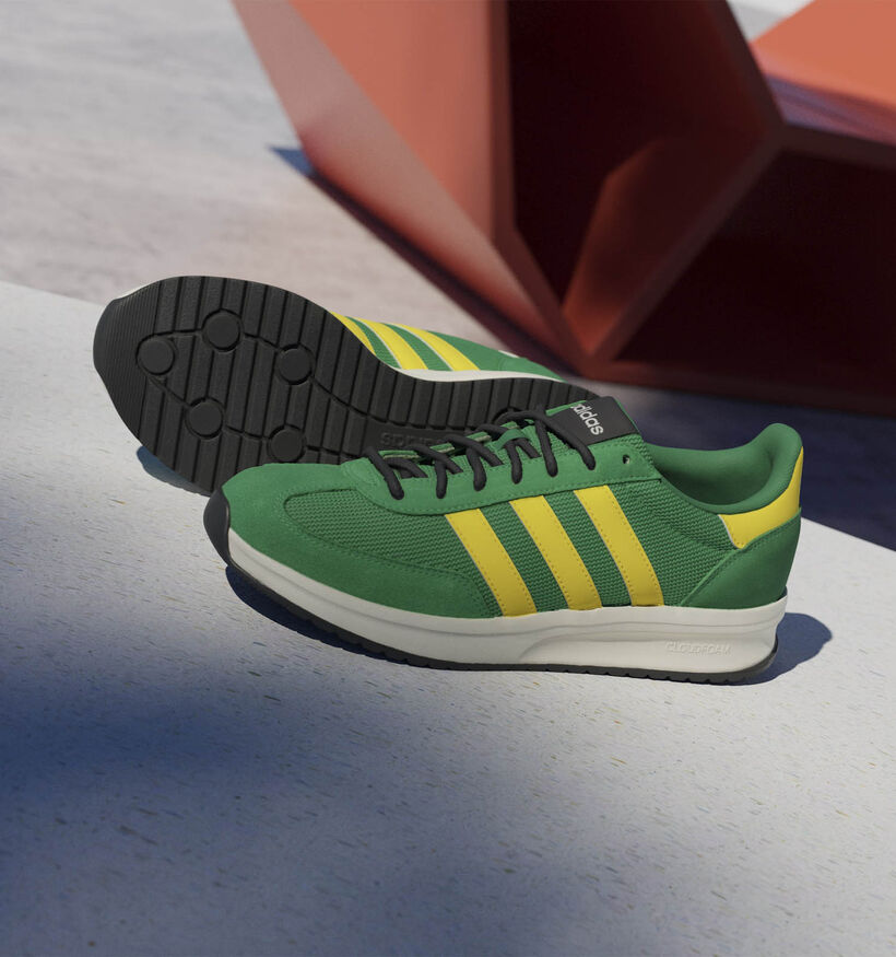 adidas Run 70s Baskets basses en Vert pour hommes (359495) - pour semelles orthopédiques