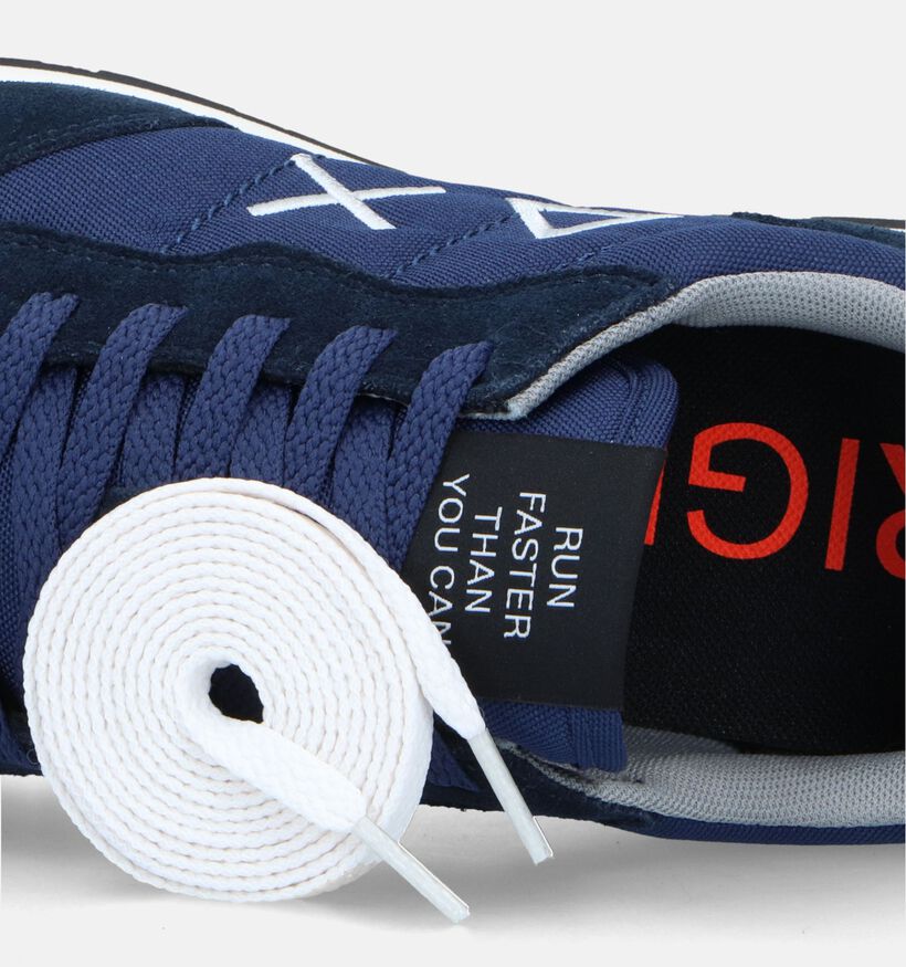 Sun 68 Tom Solid Blauwe Sneakers voor heren (345737) - geschikt voor steunzolen