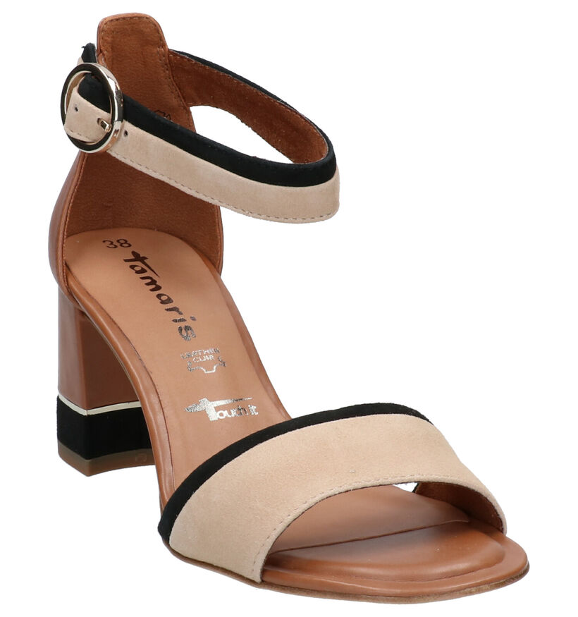 Tamaris Cognac Sandalen in leer (269766)