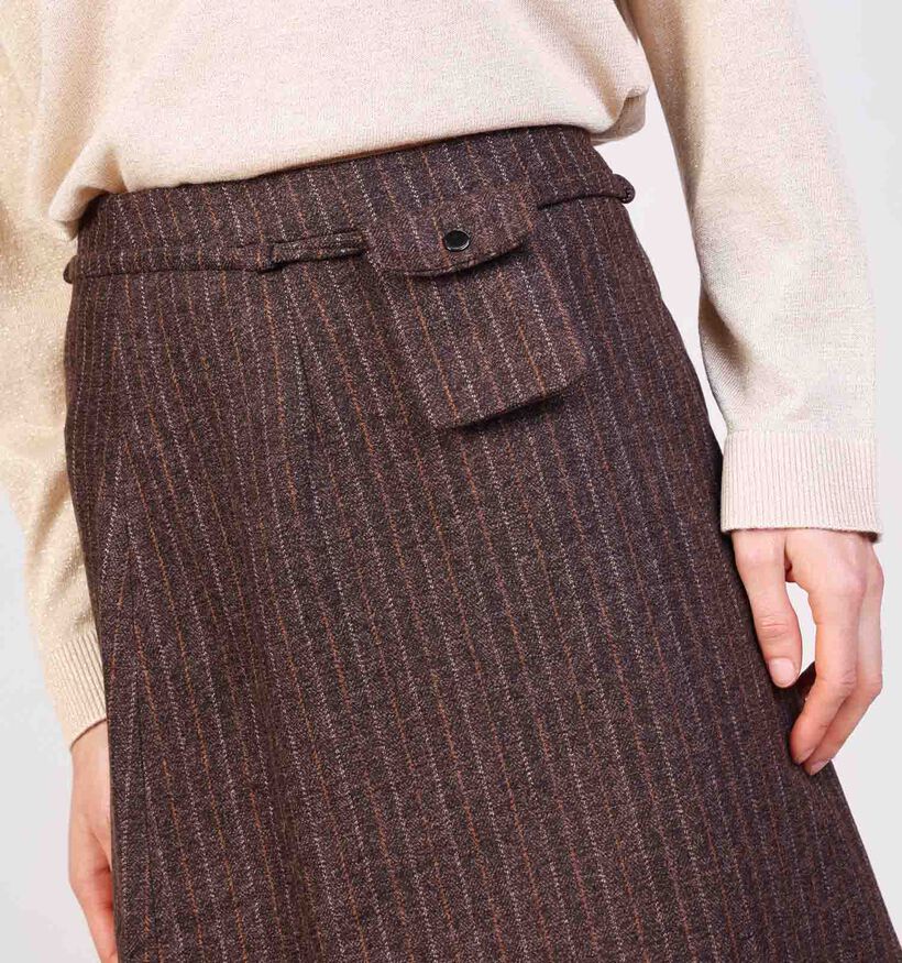 Adoré Camelia Jupe mi-longue en Marron pour femmes (369234)