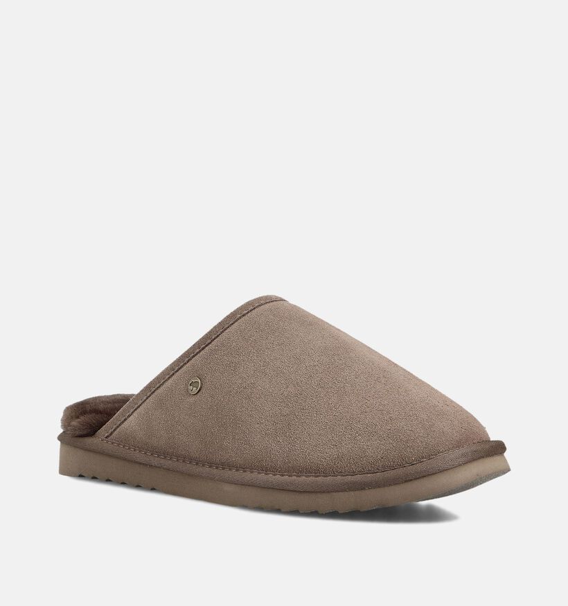 Warmbat Classic Taupe Open Pantoffels voor heren (363331)