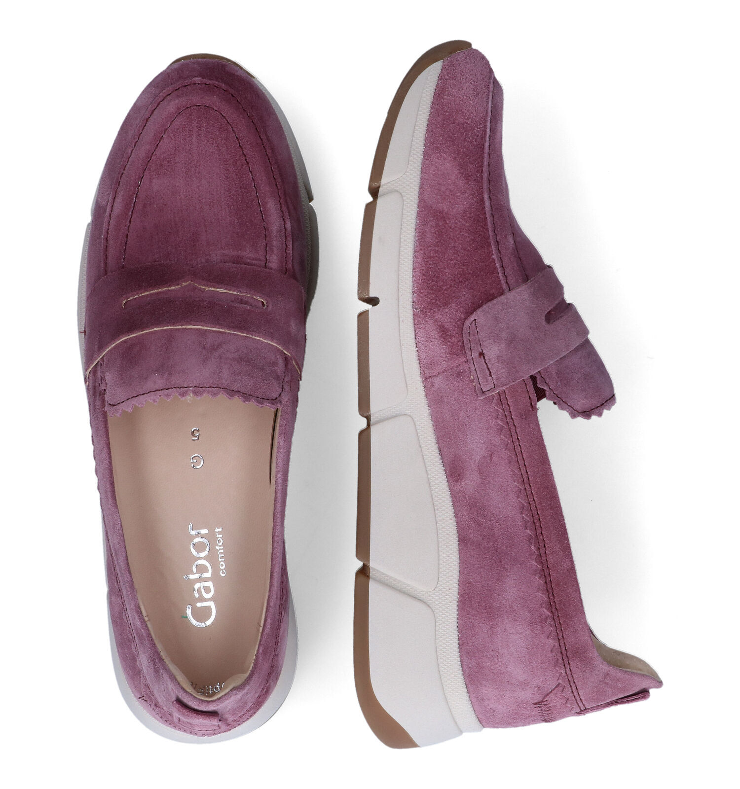 Paarse shop schoenen gabor