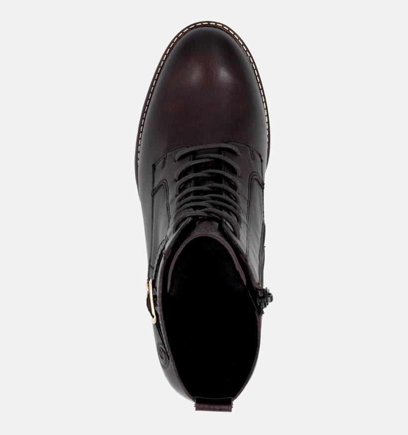 Remonte Bottines &agrave; talons en Brun fonc&eacute; pour femmes (377951)