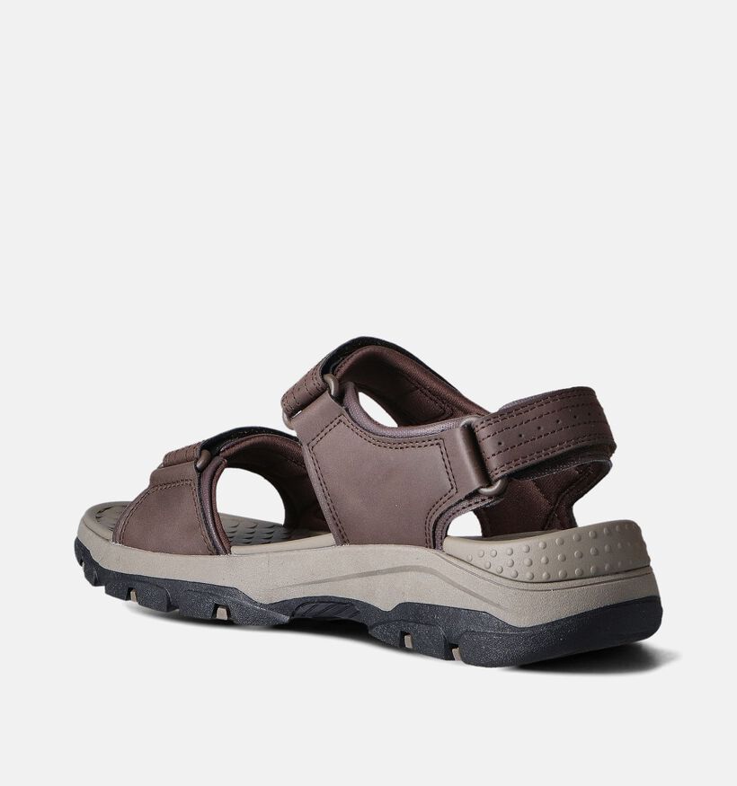 Skechers Tresmen Garo Sandales en Marron pour hommes (354578)