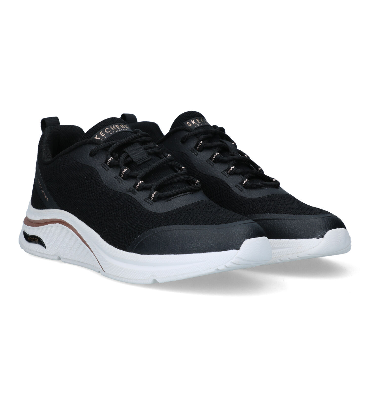 Skechers sneakers dames zwart sales
