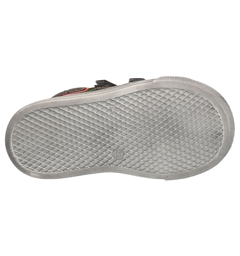 Bumba Grijze Velcroschoenen in leer (254993)