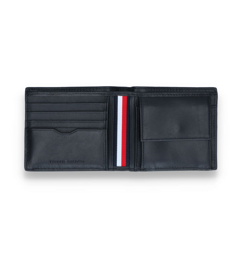 Tommy Hilfiger Corporate Portefeuille en Noir en cuir (327729)