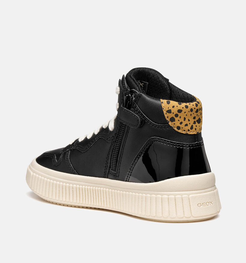 Geox Laquinny Chaussures hautes en Noir Geox Laquinny Chaussures hautes en Noir pour filles (360340) - pour semelles orthopédiques