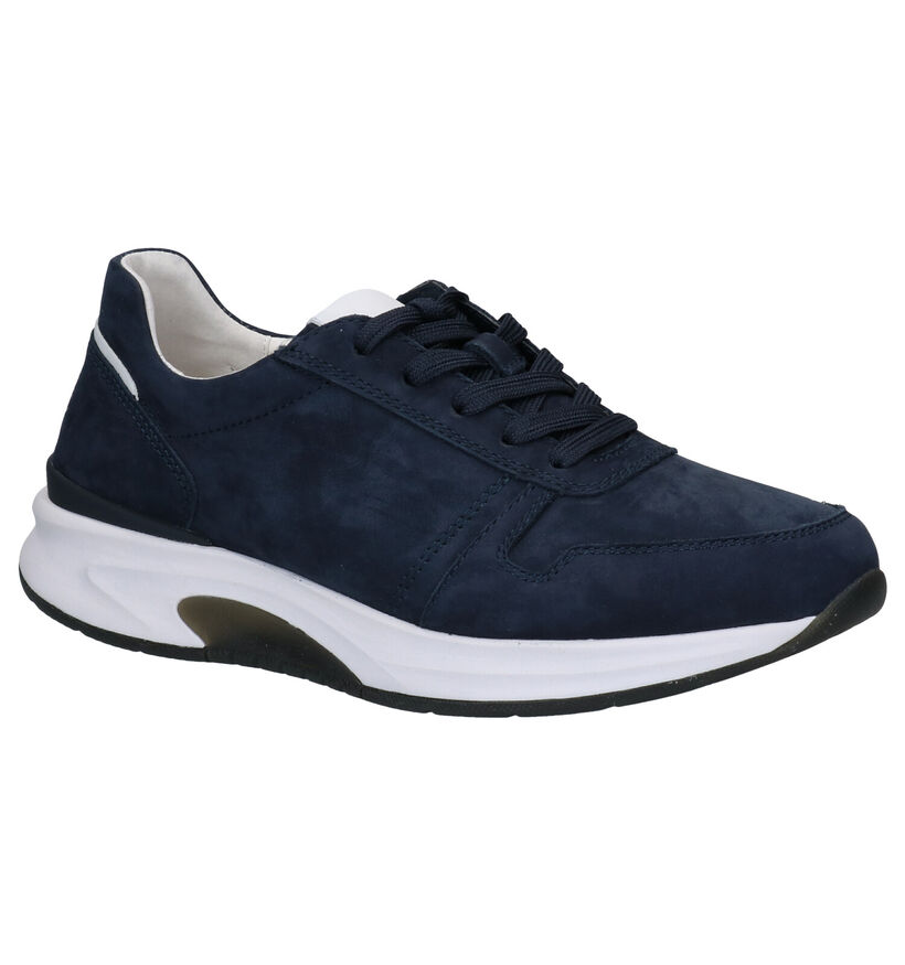 Rollingsoft Chaussures à lacets en Bleu foncé en nubuck (291361)