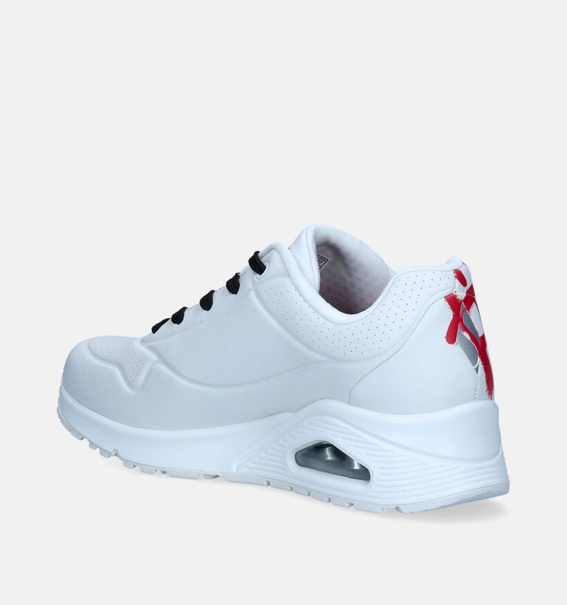 Skechers Uno Stand On Air Baskets en Blanc pour femmes (345157)