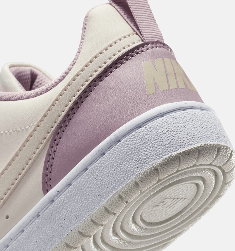 Nike Court Borough Low Roze/Beige Sneakers voor meisjes (357230) - geschikt voor steunzolen