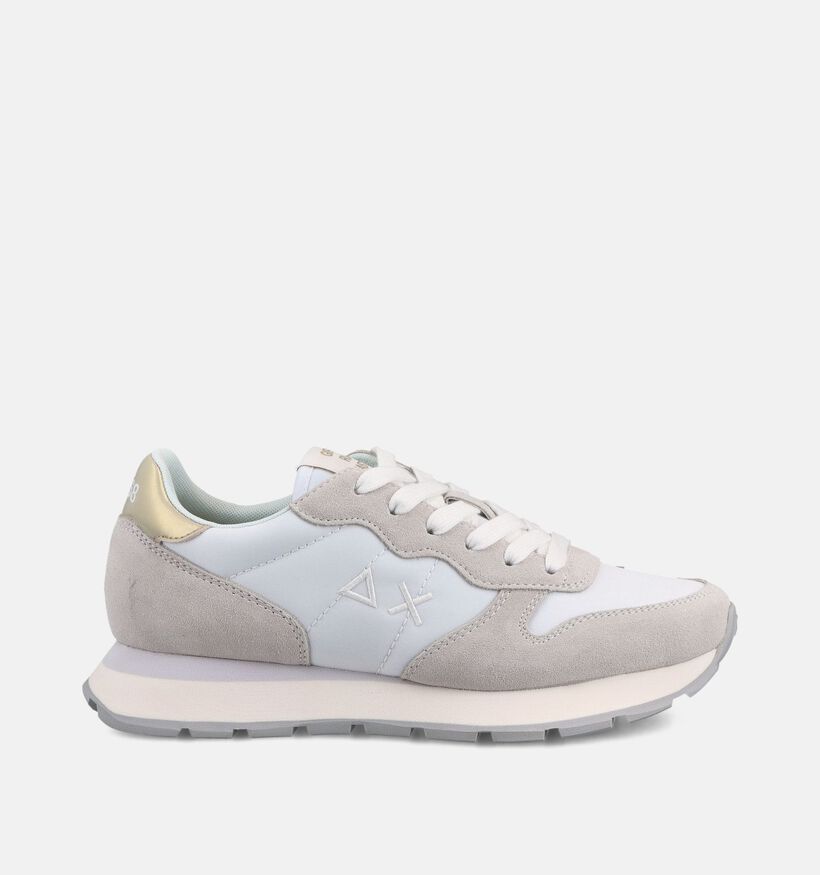 Sun68 Ally Gold Silver Witte Sneakers voor dames (368713) - geschikt voor steunzolen