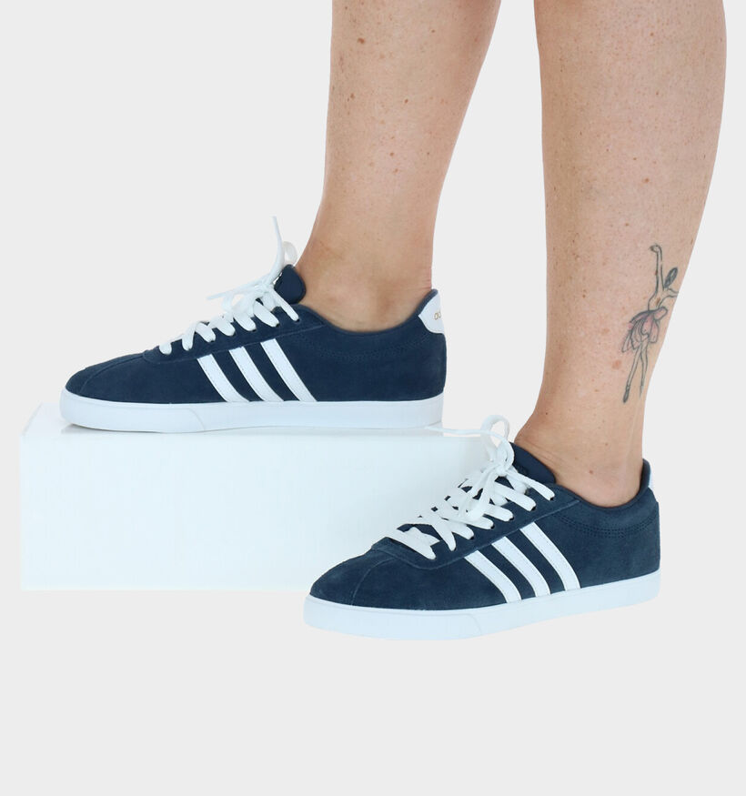 adidas Courtset Grijze Sneakers in kunstleer (276455)