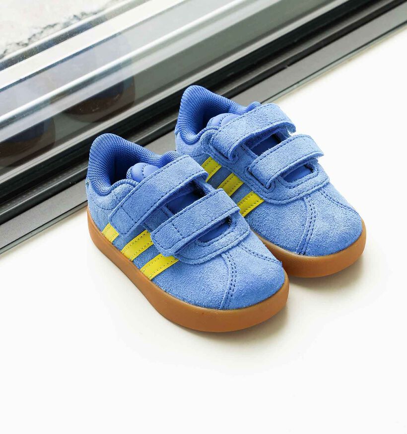 adidas VL Court 3.0 Baskets en Bleu pour garçons, filles (350127)