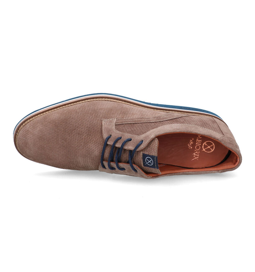 Ambiorix Iturba Taupe Veterschoenen voor heren (324838) - geschikt voor steunzolen