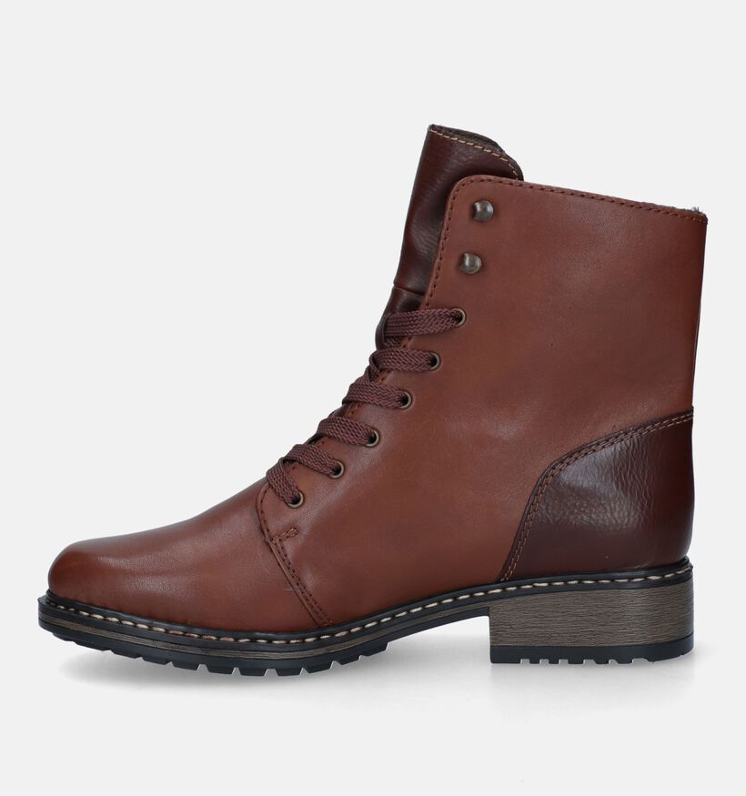 Rieker Bruine Veterboots voor dames (331620)