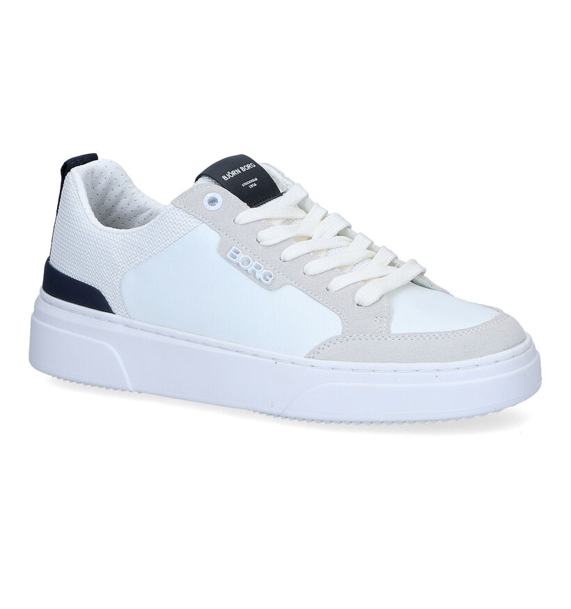 Björn Borg Chaussures à lacets en Blanc pour hommes (320604) - pour semelles orthopédiques