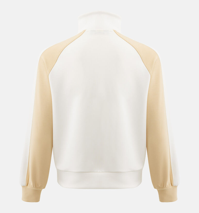 Mexx Half-Zip Lichtbruine/Witte Sweater voor dames (368536)