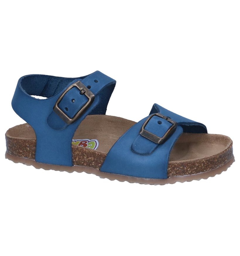 Bumba Beasy Blauwe Sandalen in leer (273235)