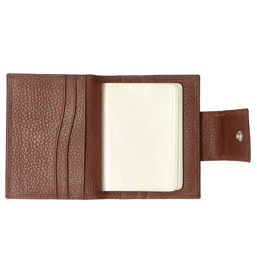 Crinkles Porte-cartes en Marron en cuir (263713)