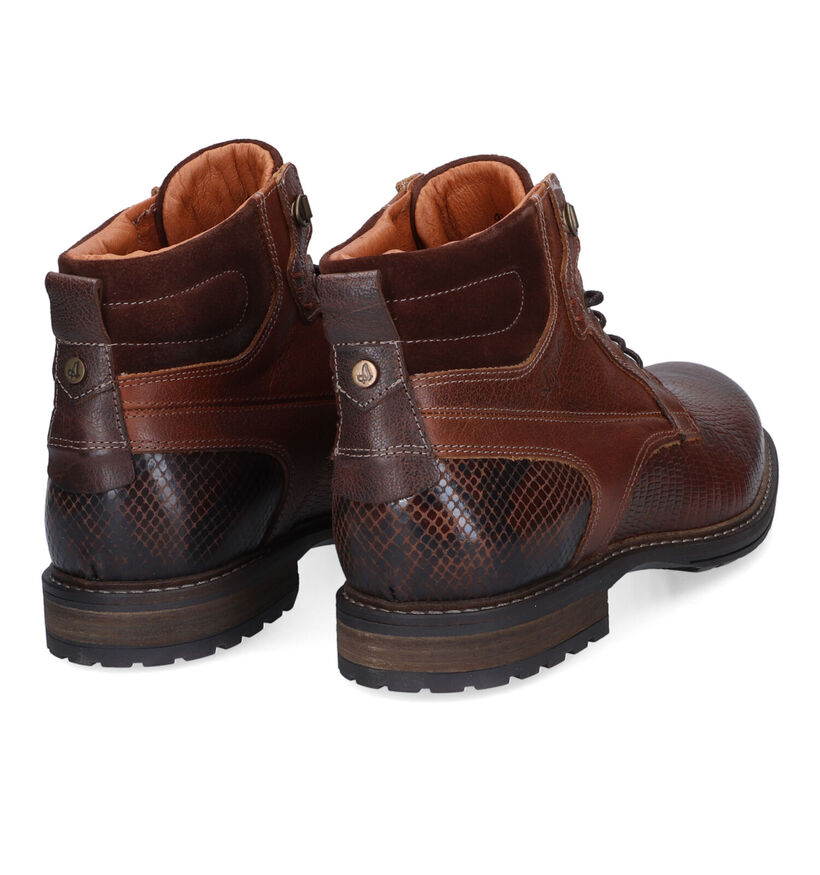 Australian Rick Bottines en Cognac pour hommes (313346)