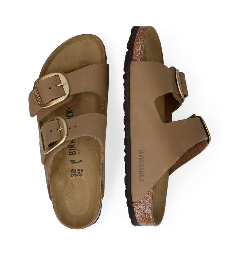 Birkenstock Arizona Big Buckle Nu-pieds en Noir pour femmes (322632)